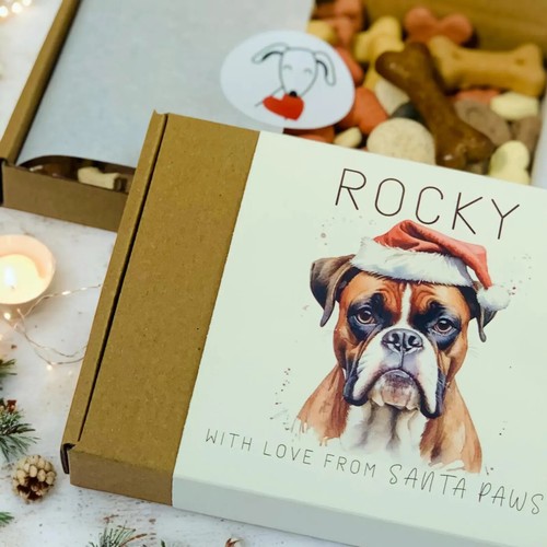 Boxer dog xmas present - dog,